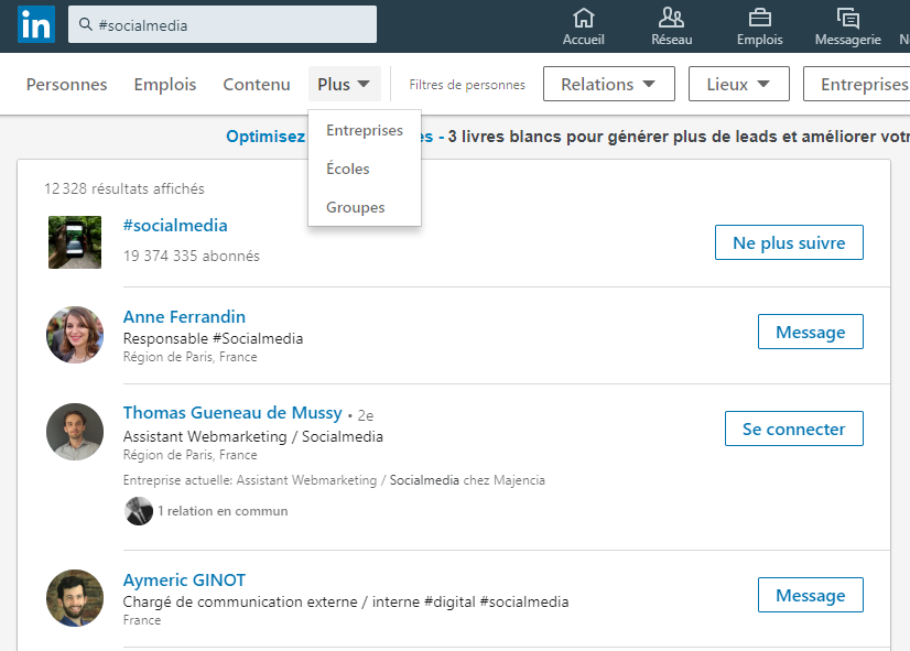 ameliorer sa visibilité sur linkedin