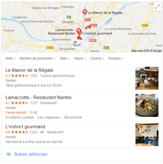 carte google my business