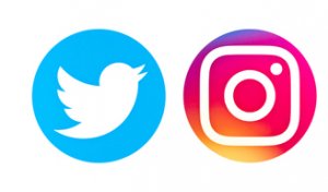 twitter et instagram