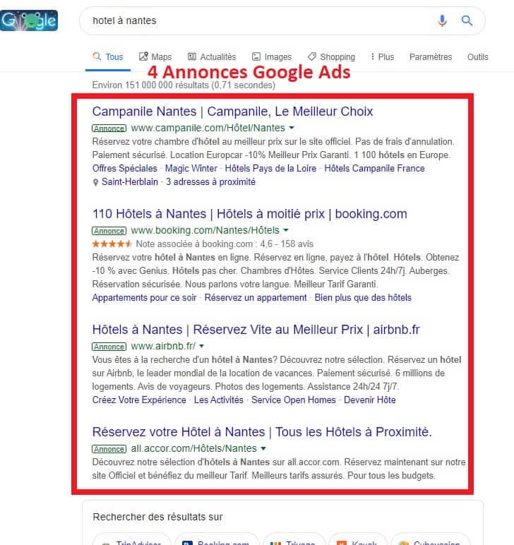 Annonces AdWords