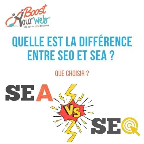 Infographie : SEO vs SEA