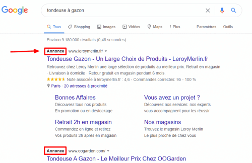 google adwords c'est quoi