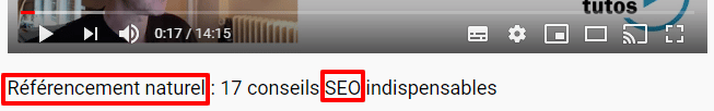 bien référencer une vidéo sur youtube