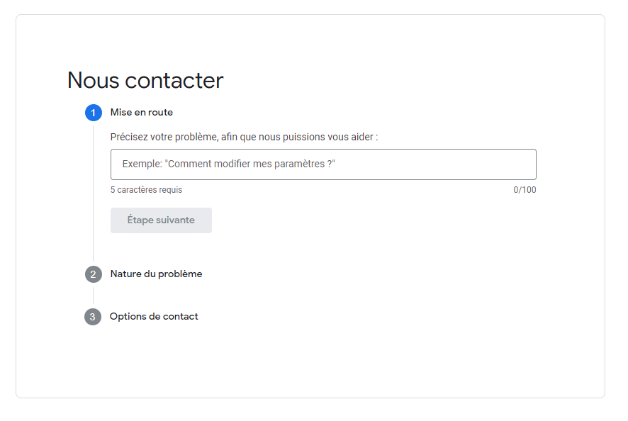 Contacter centre d'aide Google Ads