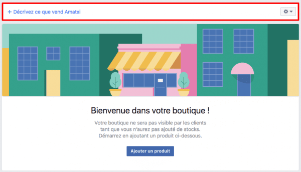 Configuration Facebook Boutique