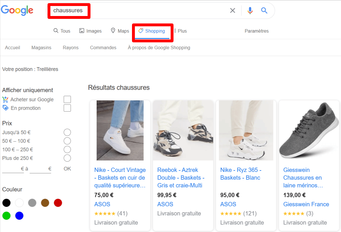 Google Shopping actions