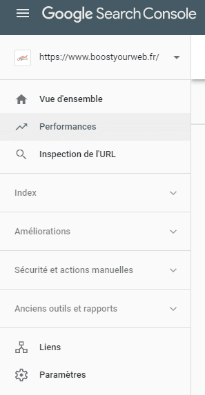 la search console de google