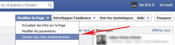 gestion role Facebook