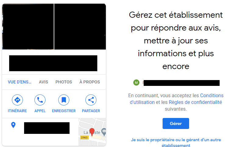 créer compte google my business