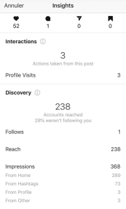 statistique Instagram