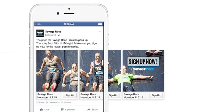 facebook ads formats visuel