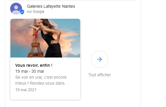 Fiche Google My Business