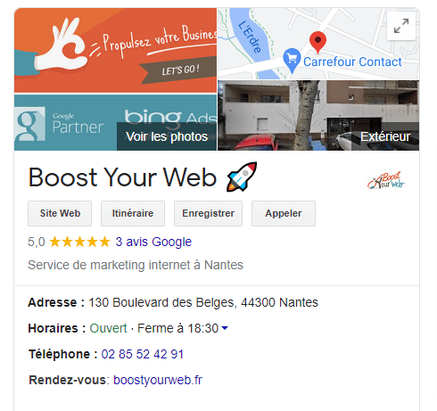 Google Maps entreprise