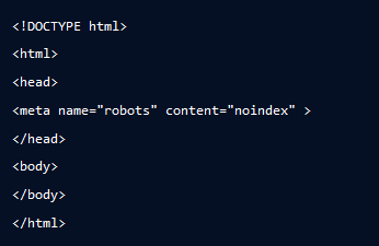 robots noindex