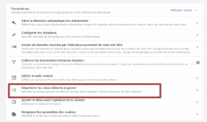 sites référents GA4